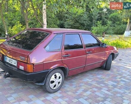 Красный ВАЗ 2109, объемом двигателя 1.1 л и пробегом 222 тыс. км за 1350 $, фото 9 на Automoto.ua