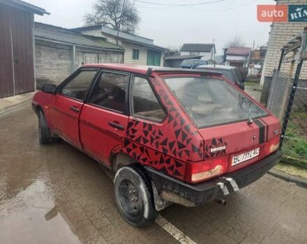 Красный ВАЗ 2109, объемом двигателя 1.5 л и пробегом 250 тыс. км за 550 $, фото 1 на Automoto.ua