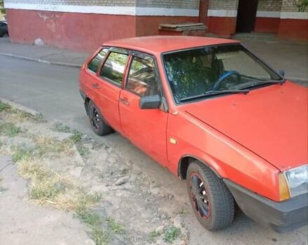 Красный ВАЗ 2109, объемом двигателя 1.5 л и пробегом 400 тыс. км за 1000 $, фото 1 на Automoto.ua