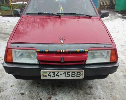 Красный ВАЗ 2109, объемом двигателя 1.5 л и пробегом 64 тыс. км за 1500 $, фото 1 на Automoto.ua