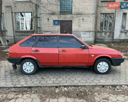 Красный ВАЗ 2109, объемом двигателя 1.3 л и пробегом 50 тыс. км за 1100 $, фото 3 на Automoto.ua