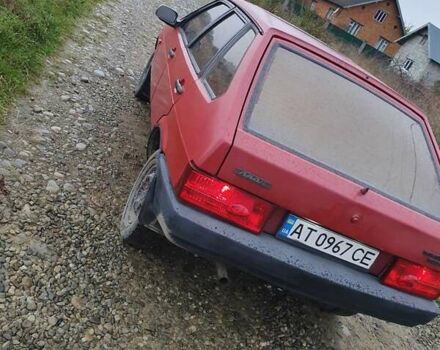 Красный ВАЗ 2109, объемом двигателя 1.5 л и пробегом 130 тыс. км за 528 $, фото 4 на Automoto.ua