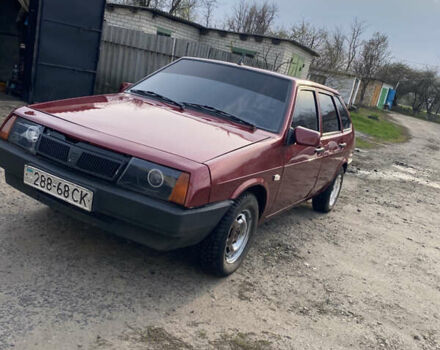 Красный ВАЗ 2109, объемом двигателя 1.5 л и пробегом 200 тыс. км за 1600 $, фото 1 на Automoto.ua