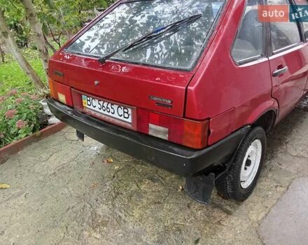 Красный ВАЗ 2109, объемом двигателя 0 л и пробегом 256 тыс. км за 550 $, фото 1 на Automoto.ua