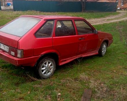 Красный ВАЗ 2109, объемом двигателя 1.5 л и пробегом 205 тыс. км за 500 $, фото 2 на Automoto.ua