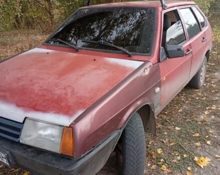 Красный ВАЗ 2109, объемом двигателя 1 л и пробегом 1000 тыс. км за 652 $, фото 1 на Automoto.ua