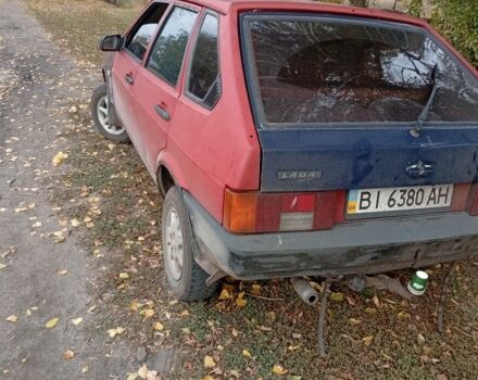 Красный ВАЗ 2109, объемом двигателя 1 л и пробегом 1000 тыс. км за 652 $, фото 3 на Automoto.ua