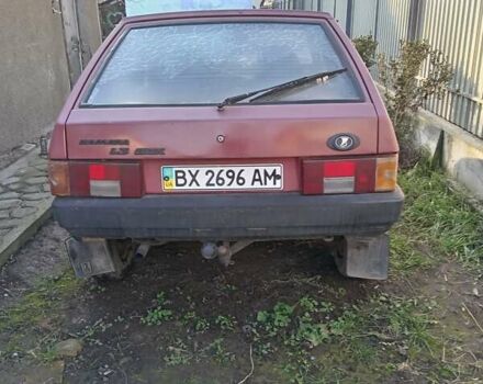 Красный ВАЗ 2109, объемом двигателя 1.3 л и пробегом 60 тыс. км за 650 $, фото 1 на Automoto.ua