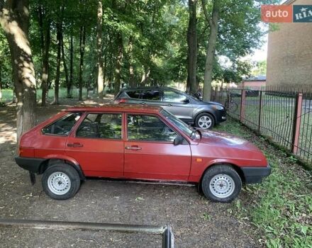 Красный ВАЗ 2109, объемом двигателя 1.5 л и пробегом 90 тыс. км за 1500 $, фото 1 на Automoto.ua