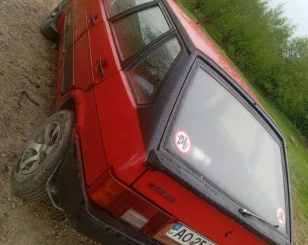 Красный ВАЗ 2109, объемом двигателя 1.6 л и пробегом 300 тыс. км за 400 $, фото 4 на Automoto.ua