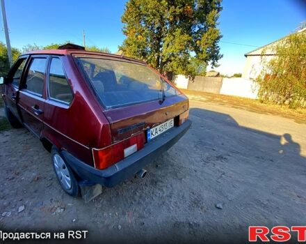 Красный ВАЗ 2109, объемом двигателя 1.5 л и пробегом 105 тыс. км за 1000 $, фото 1 на Automoto.ua