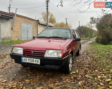 Красный ВАЗ 2109, объемом двигателя 1.5 л и пробегом 109 тыс. км за 2550 $, фото 1 на Automoto.ua