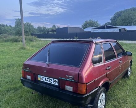 Красный ВАЗ 2109, объемом двигателя 1.5 л и пробегом 83 тыс. км за 1100 $, фото 2 на Automoto.ua