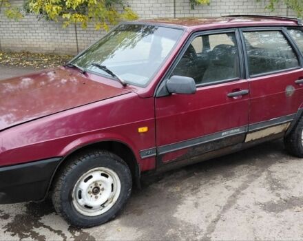 Красный ВАЗ 2109, объемом двигателя 1.5 л и пробегом 300 тыс. км за 650 $, фото 1 на Automoto.ua