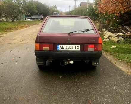Красный ВАЗ 2109, объемом двигателя 1.5 л и пробегом 300 тыс. км за 600 $, фото 2 на Automoto.ua