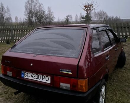 Красный ВАЗ 2109, объемом двигателя 1.5 л и пробегом 150 тыс. км за 1000 $, фото 1 на Automoto.ua
