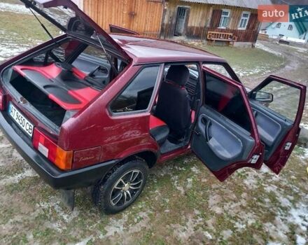 Красный ВАЗ 2109, объемом двигателя 1.6 л и пробегом 160 тыс. км за 2200 $, фото 2 на Automoto.ua