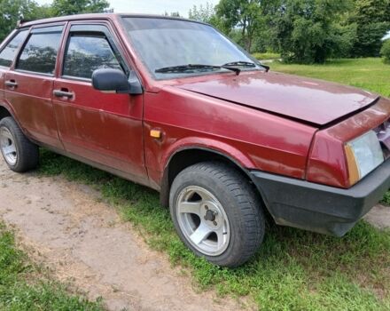 Красный ВАЗ 2109, объемом двигателя 1 л и пробегом 345 тыс. км за 602 $, фото 2 на Automoto.ua