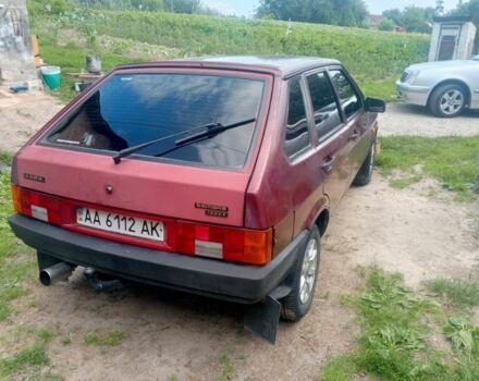 Красный ВАЗ 2109, объемом двигателя 1 л и пробегом 76 тыс. км за 768 $, фото 2 на Automoto.ua