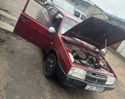 Красный ВАЗ 2109, объемом двигателя 1.3 л и пробегом 150 тыс. км за 550 $, фото 1 на Automoto.ua