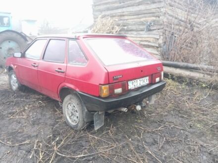 Красный ВАЗ 2109, объемом двигателя 1.5 л и пробегом 370 тыс. км за 404 $, фото 1 на Automoto.ua