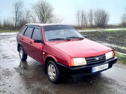 Красный ВАЗ 2109, объемом двигателя 1.3 л и пробегом 200 тыс. км за 750 $, фото 1 на Automoto.ua