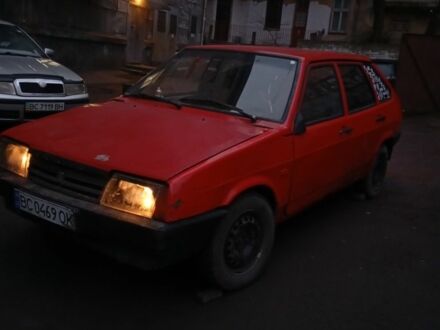Красный ВАЗ 2109, объемом двигателя 1.3 л и пробегом 2 тыс. км за 285 $, фото 1 на Automoto.ua