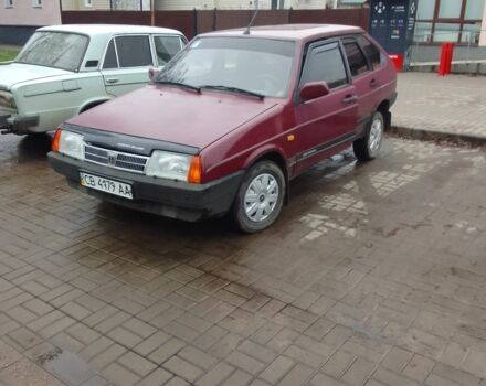 Красный ВАЗ 2109, объемом двигателя 1.3 л и пробегом 150 тыс. км за 1065 $, фото 1 на Automoto.ua