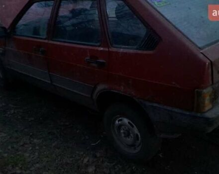 Красный ВАЗ 2109, объемом двигателя 1.5 л и пробегом 50 тыс. км за 566 $, фото 1 на Automoto.ua