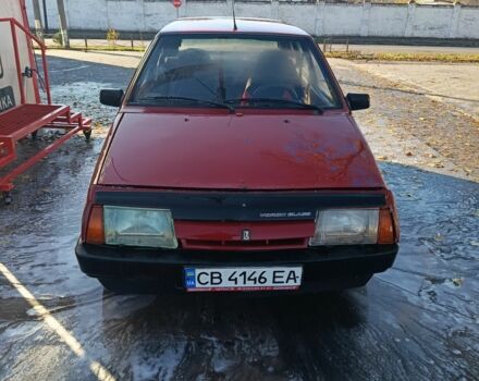 Красный ВАЗ 2109, объемом двигателя 1 л и пробегом 1000 тыс. км за 450 $, фото 1 на Automoto.ua