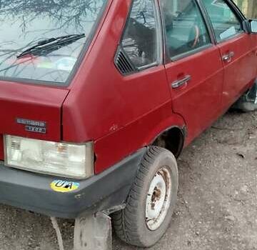 Красный ВАЗ 2109, объемом двигателя 1.3 л и пробегом 60 тыс. км за 1150 $, фото 1 на Automoto.ua