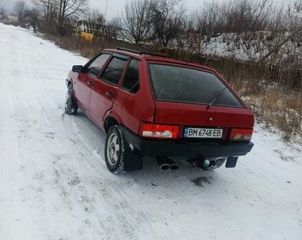 Красный ВАЗ 2109, объемом двигателя 1.29 л и пробегом 90 тыс. км за 950 $, фото 1 на Automoto.ua