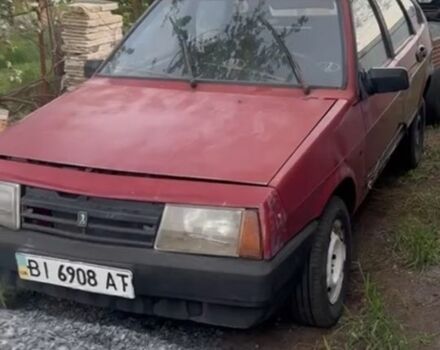 Красный ВАЗ 2109, объемом двигателя 1.5 л и пробегом 250 тыс. км за 571 $, фото 1 на Automoto.ua