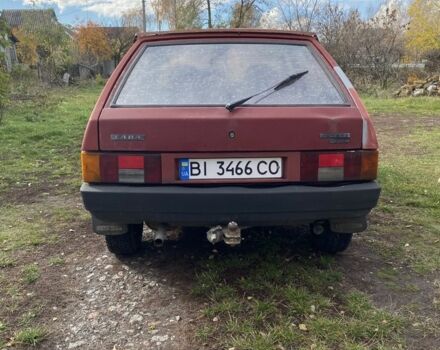 Красный ВАЗ 2109, объемом двигателя 1.5 л и пробегом 50 тыс. км за 600 $, фото 1 на Automoto.ua