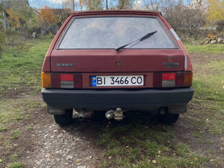 Красный ВАЗ 2109, объемом двигателя 1.6 л и пробегом 150 тыс. км за 600 $, фото 1 на Automoto.ua