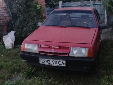 Красный ВАЗ 2109, объемом двигателя 1.3 л и пробегом 2 тыс. км за 450 $, фото 1 на Automoto.ua