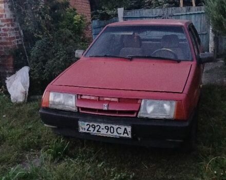 Красный ВАЗ 2109, объемом двигателя 1.3 л и пробегом 2 тыс. км за 450 $, фото 1 на Automoto.ua