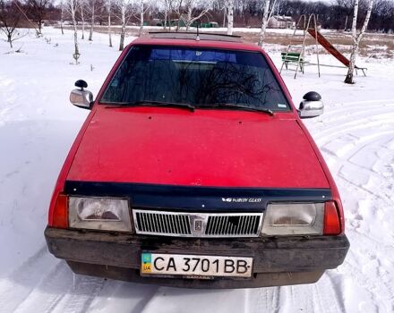 Красный ВАЗ 2109, объемом двигателя 1.5 л и пробегом 100 тыс. км за 500 $, фото 1 на Automoto.ua
