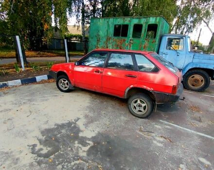 Красный ВАЗ 2109, объемом двигателя 1.3 л и пробегом 100 тыс. км за 570 $, фото 1 на Automoto.ua