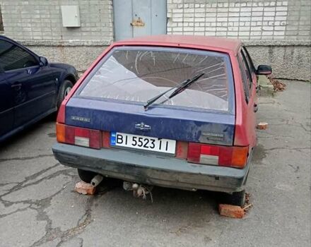 Красный ВАЗ 2109, объемом двигателя 1.3 л и пробегом 200 тыс. км за 900 $, фото 1 на Automoto.ua
