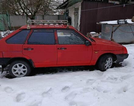 Красный ВАЗ 2109, объемом двигателя 1 л и пробегом 250 тыс. км за 1450 $, фото 1 на Automoto.ua