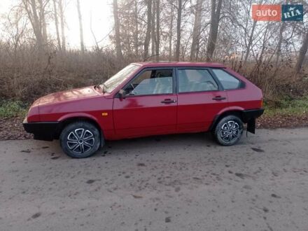 Красный ВАЗ 2109, объемом двигателя 1.3 л и пробегом 90 тыс. км за 750 $, фото 1 на Automoto.ua