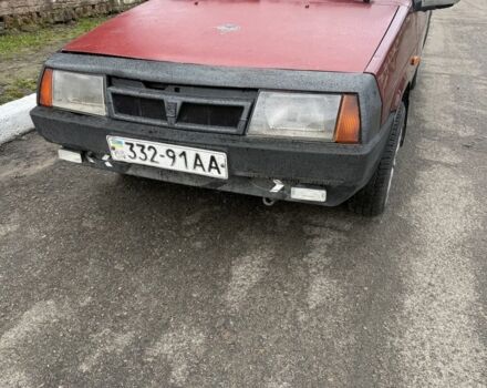 Красный ВАЗ 2109, объемом двигателя 1.5 л и пробегом 252 тыс. км за 500 $, фото 1 на Automoto.ua