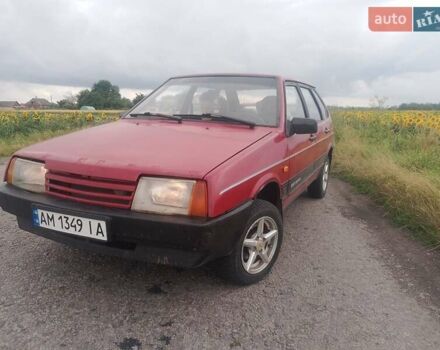 Красный ВАЗ 2109, объемом двигателя 1.5 л и пробегом 33 тыс. км за 1200 $, фото 1 на Automoto.ua