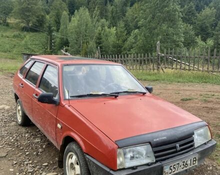 Красный ВАЗ 2109, объемом двигателя 1.5 л и пробегом 2 тыс. км за 600 $, фото 1 на Automoto.ua