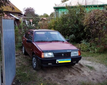 Красный ВАЗ 2109, объемом двигателя 1.3 л и пробегом 37 тыс. км за 1300 $, фото 1 на Automoto.ua