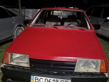 Красный ВАЗ 2109, объемом двигателя 1.5 л и пробегом 200 тыс. км за 450 $, фото 1 на Automoto.ua