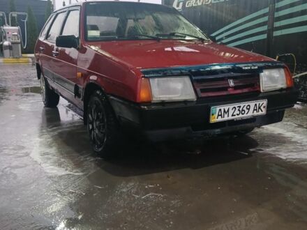Красный ВАЗ 2109, объемом двигателя 1.5 л и пробегом 300 тыс. км за 655 $, фото 1 на Automoto.ua
