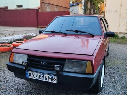 Красный ВАЗ 2109, объемом двигателя 1.3 л и пробегом 60 тыс. км за 1074 $, фото 1 на Automoto.ua
