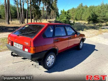 Красный ВАЗ 2109, объемом двигателя 1.3 л и пробегом 98 тыс. км за 750 $, фото 1 на Automoto.ua